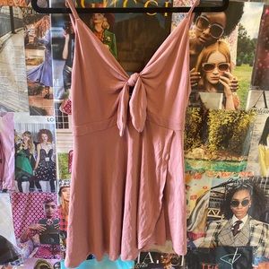 Urban Outfitters Light Pink Wrap Romper